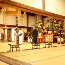 令和元年11月20日、清浄華院で行なわれた社寺楽体験の様子。 